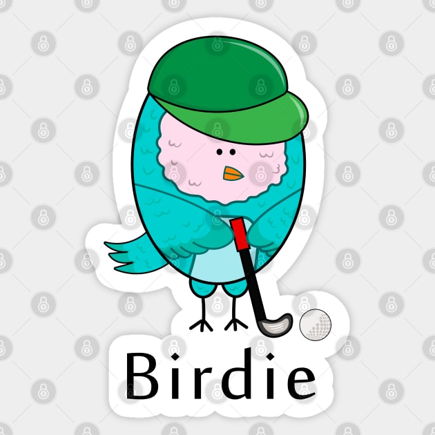 birdie Sticker by wordspotrayal